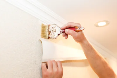 Pose de papier peint à Bonas — revêtements muraux et toiles de verre